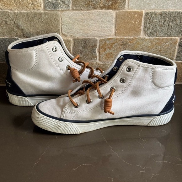 Sperry Women's Crest High Top Textile Sneakers Size 5 - Picture 9 of 13